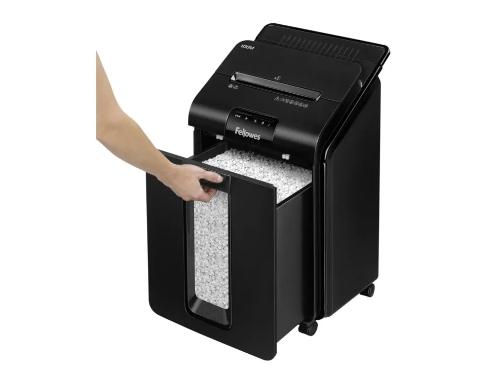 Makulator Fellowes AutoMax 100M mini makulering 4x10mm - AutoFeed (P-4)