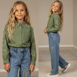 Heartline Sparkle Blouse - groen