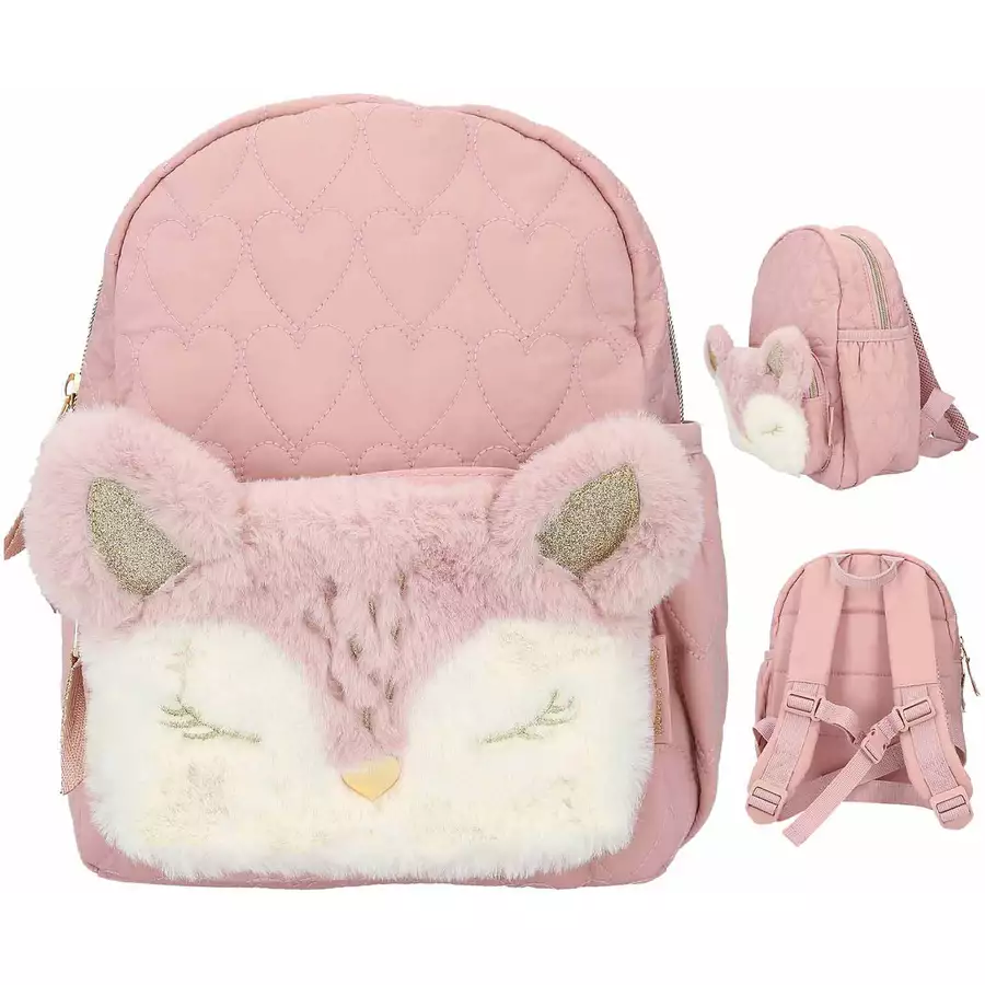 Depesche Rucksack Reh Wild Forest Princess Mimi 27 x 23 x 14 cm rosé