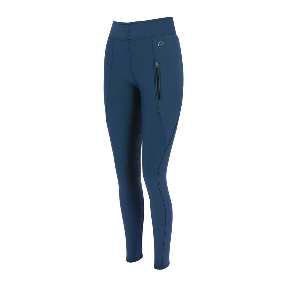 Equitheme DOLOMYT - Legging siliconé hiver Femme marine