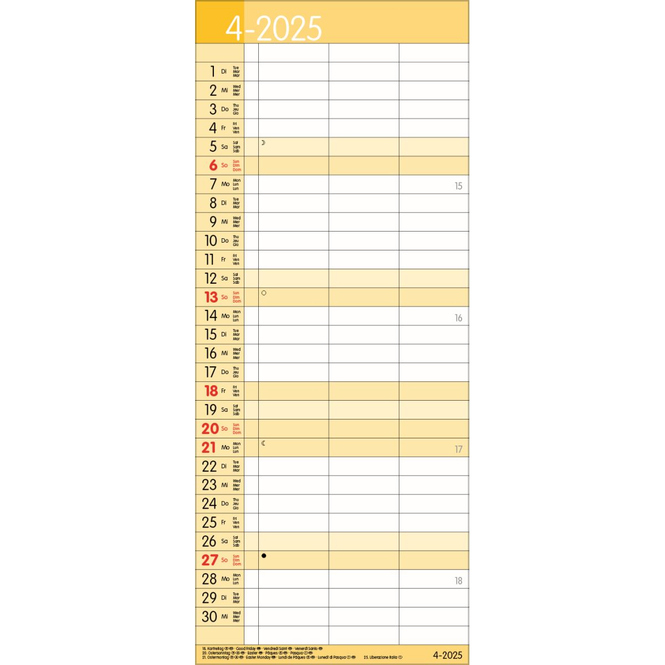 Kalender - 2025 - Timer for 2 - Safran