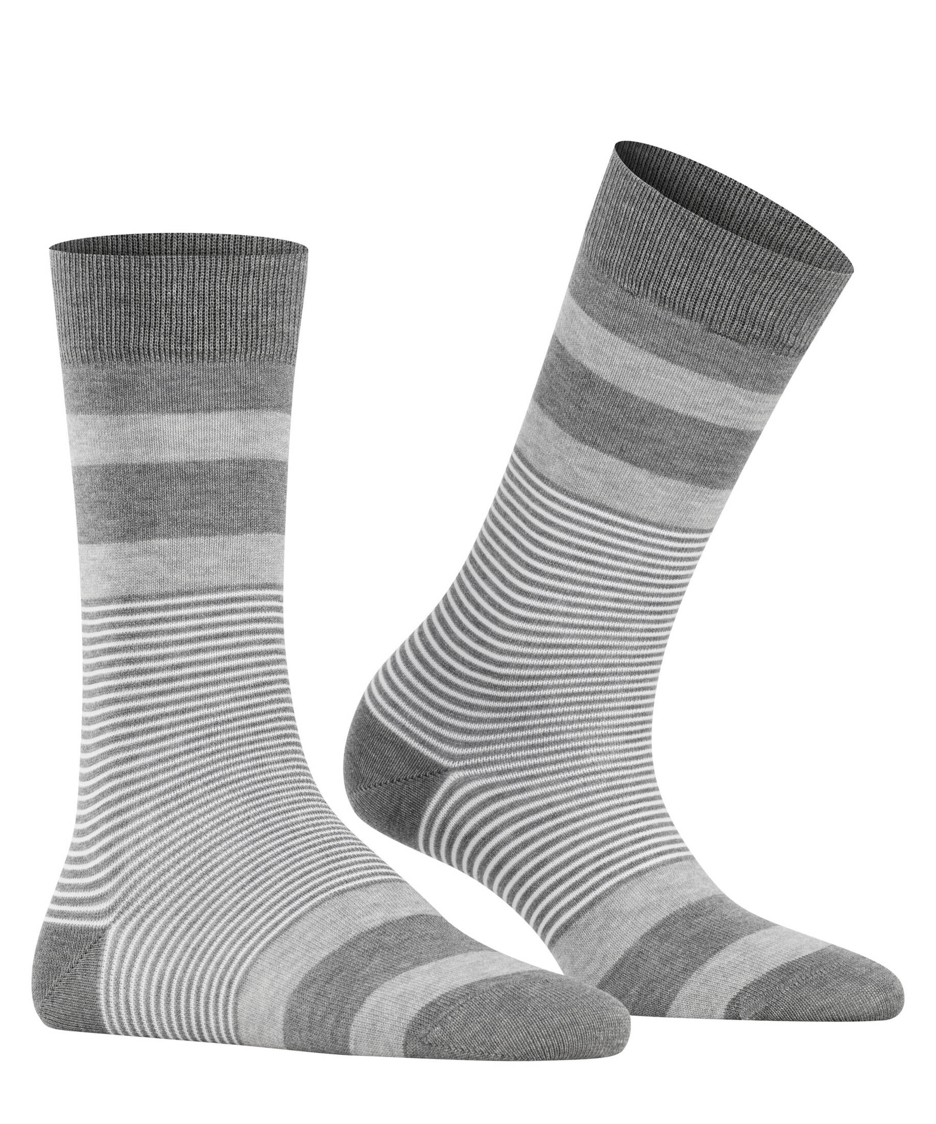 Burlington| Damen Socken Black Stripe