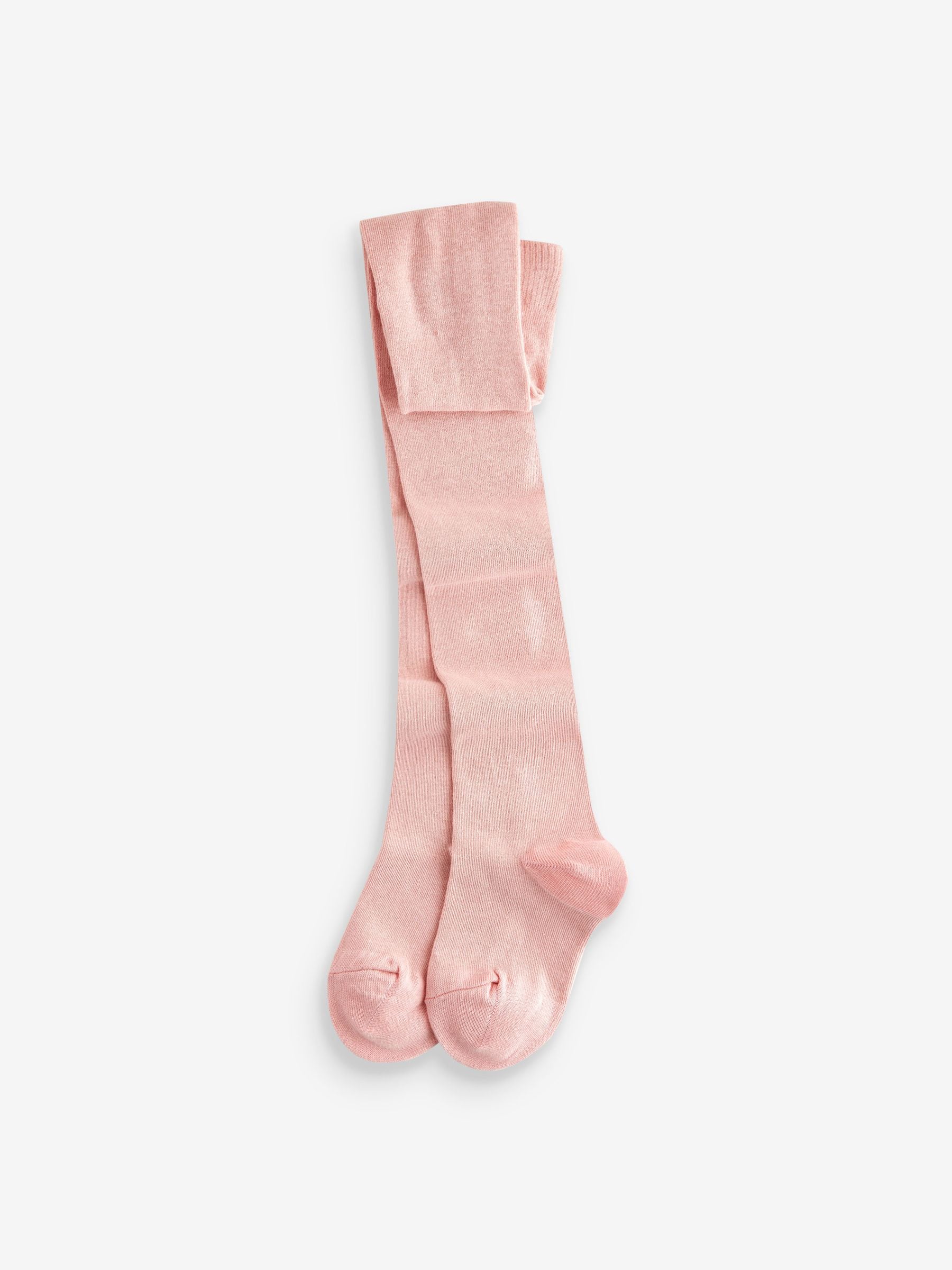 Roze crème en donkergrijs - Set van 3 katoenrijke tights
