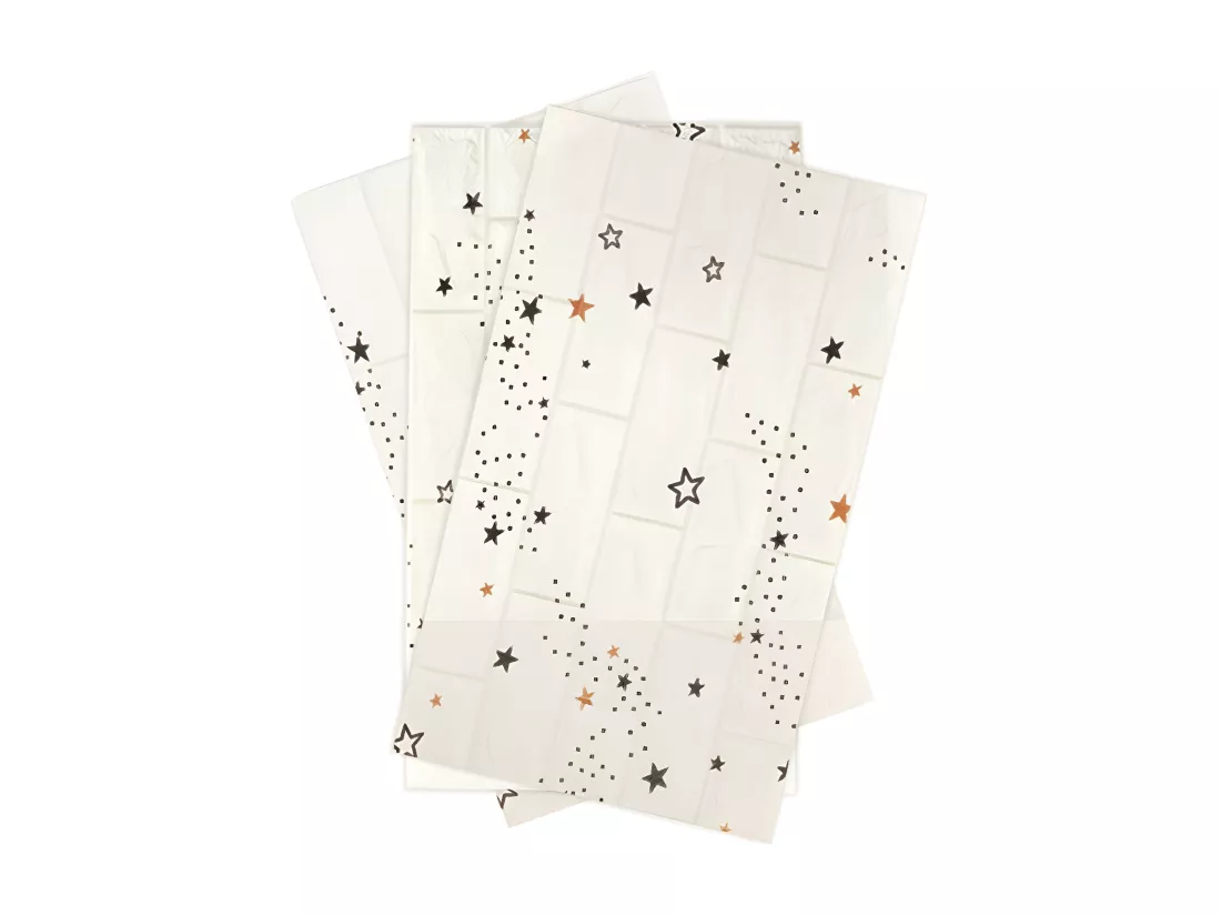 Lot de 3 Stickers Effet Brique 