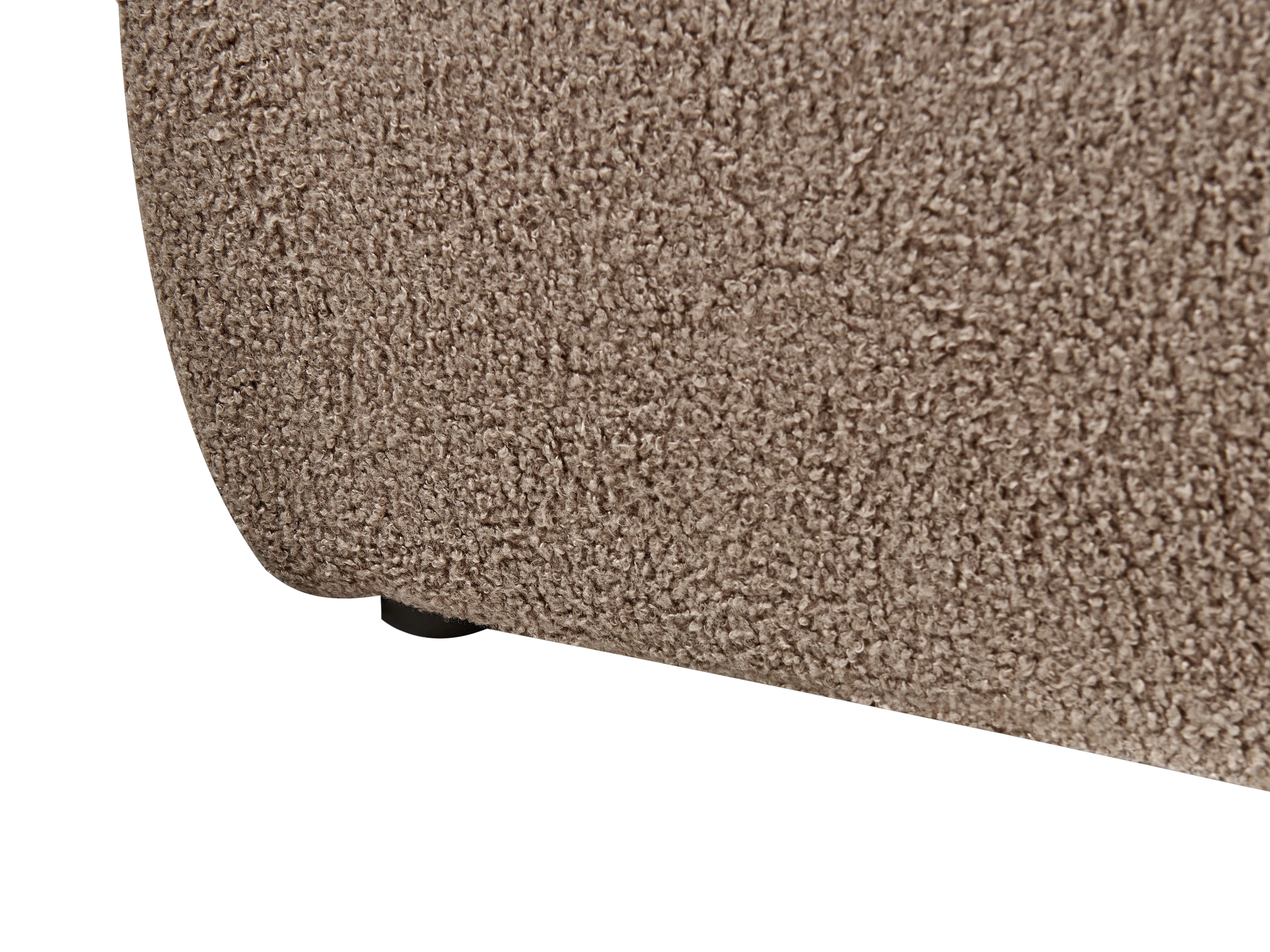 Waterbed Bouclé BAJONNA 180 x 200 cm Bruin
