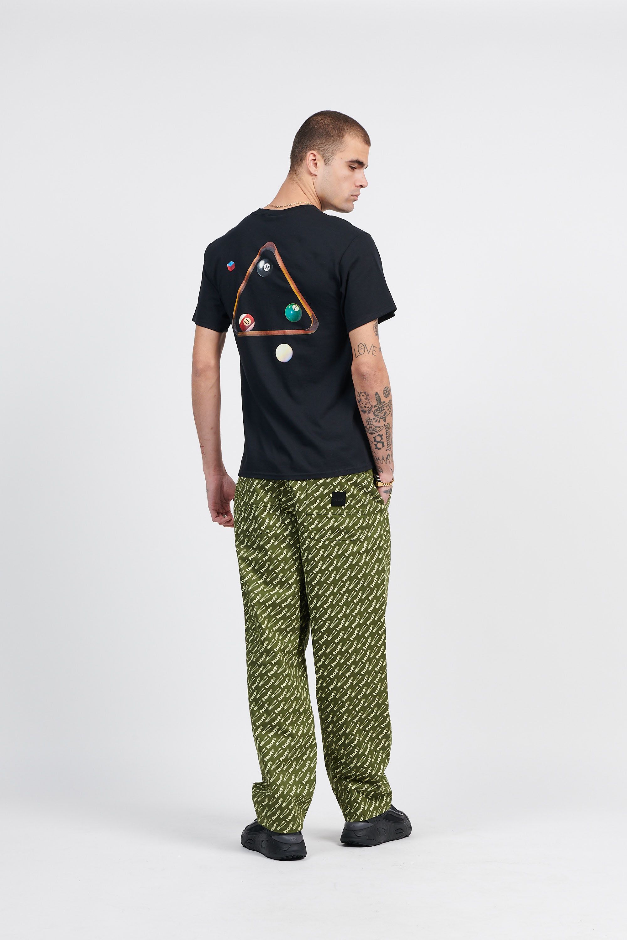 HUF T-SHIRT DIRTY POOL Noir