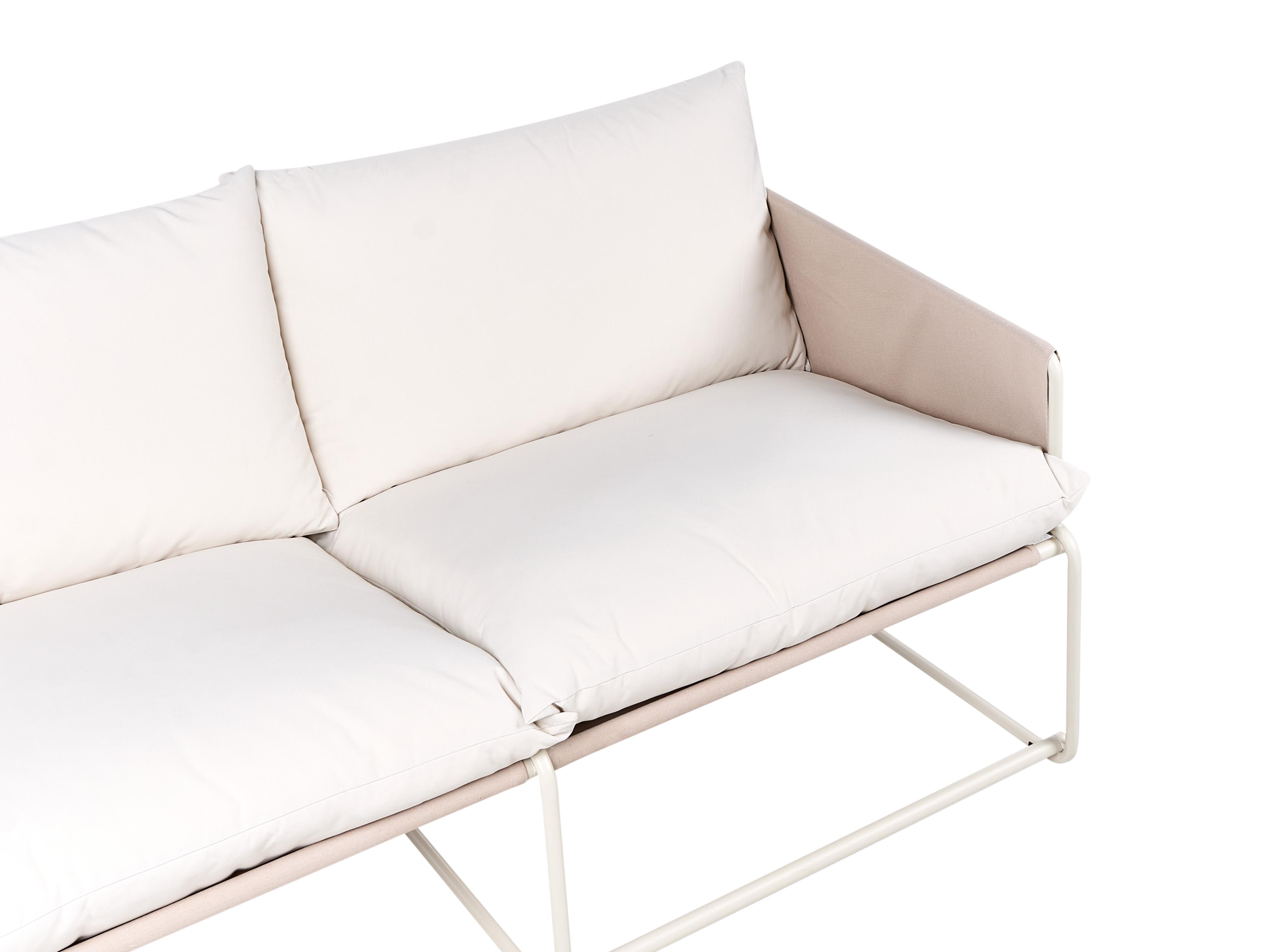 Tuin loungebank 2-zits PONTE Metaal Taupe