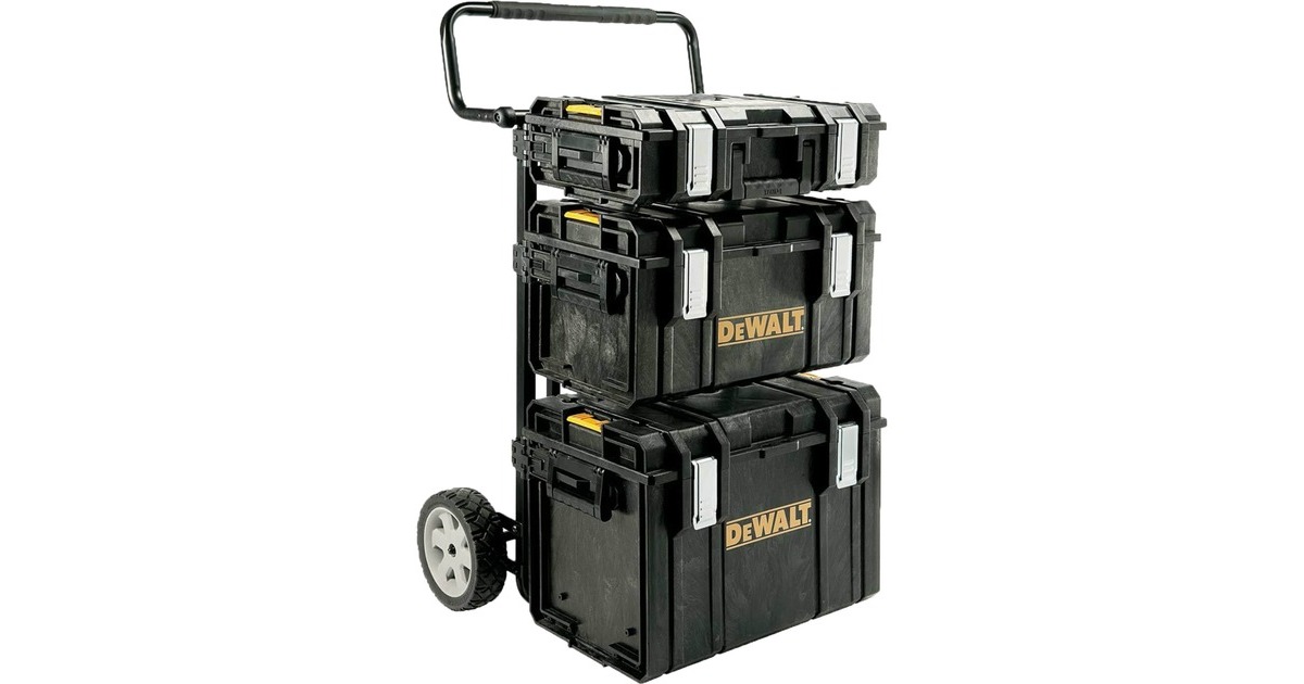 DEWALT18V XR 8-Delige voordeelset DCK853P4-QW gereedschapsset  (Geel/zwart, 8x Accu gereedschap, 4× 5.0Ah accu’s en lader, Trolley)