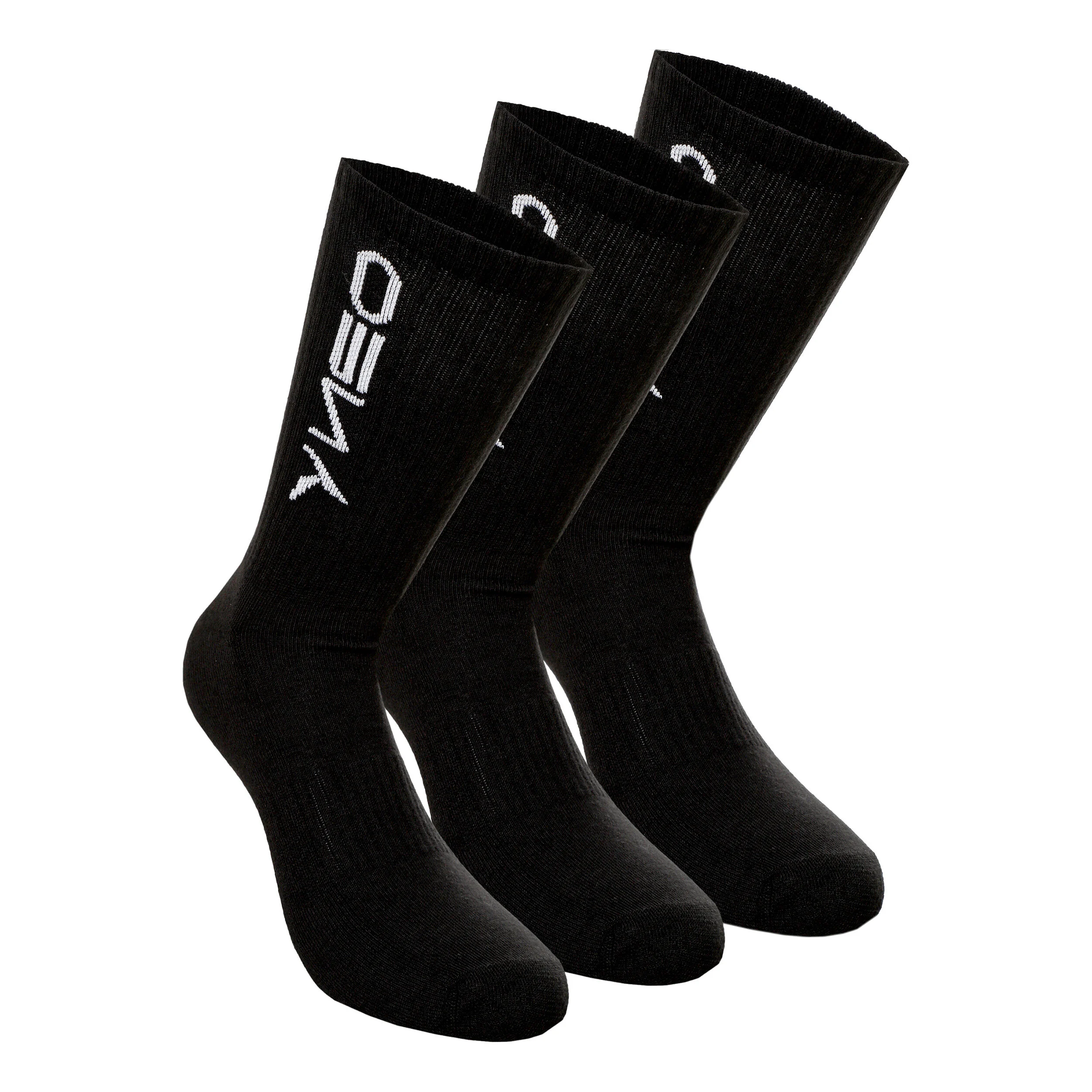 NEO Long Chaussettes De Sport Pack De 3 - Noir