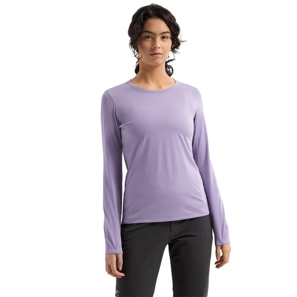 T-shirt randonnée ARC'TERYX TAEMA CREW LS W VELOCITY HEATHER