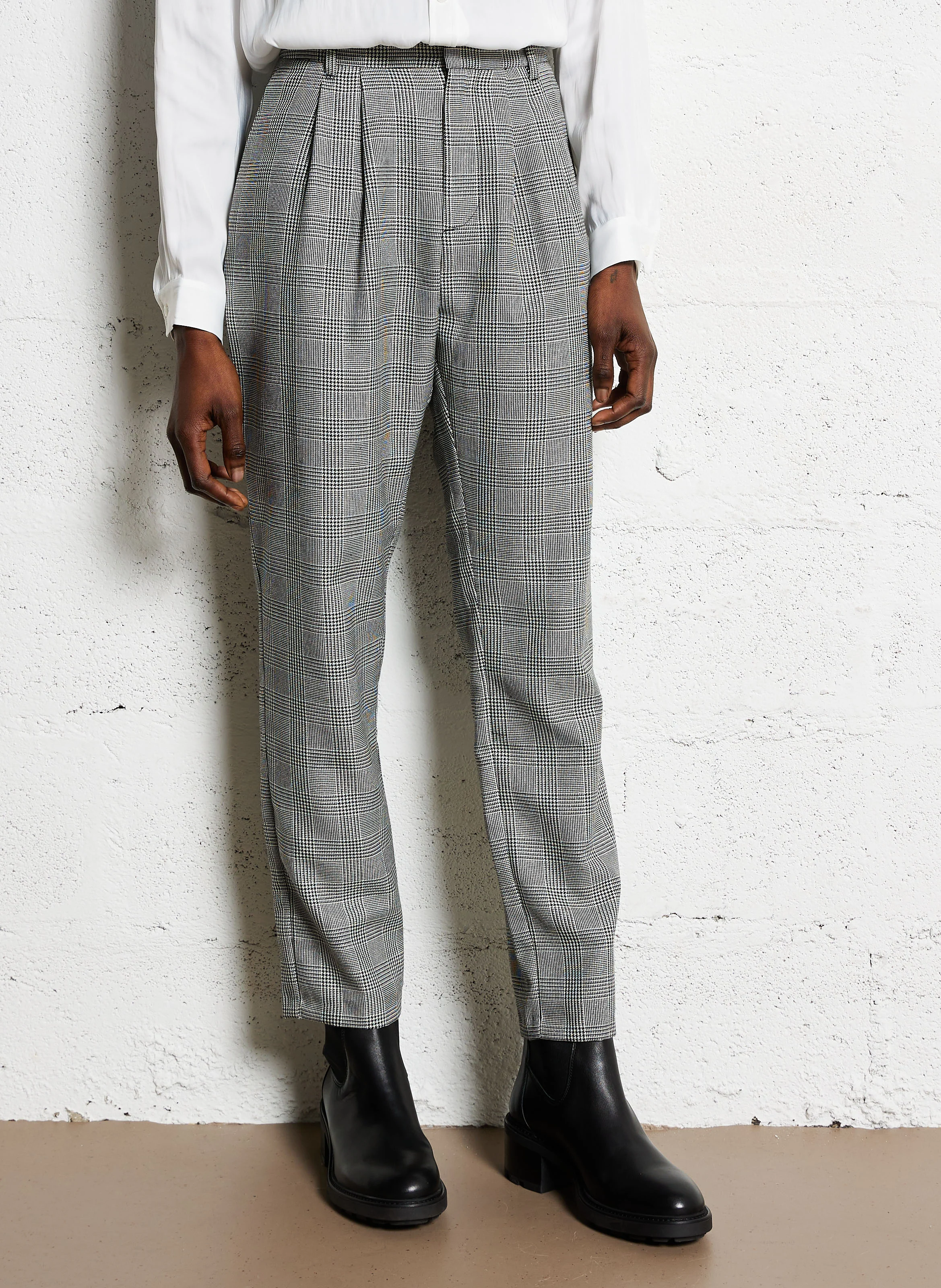 Pantalon de costume imprimé | Noir