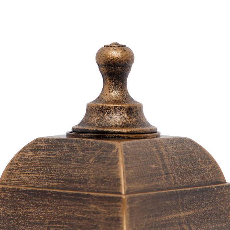 Antieke gouden wandlamp IP44 met bewegingsmelder - Capital