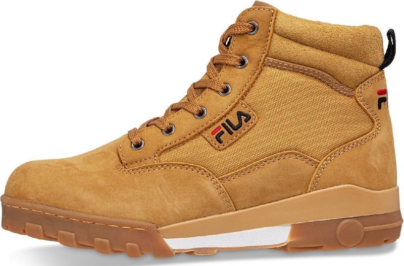 Grunge - Veterboots - Zwart - Leer/Textiel/Suède