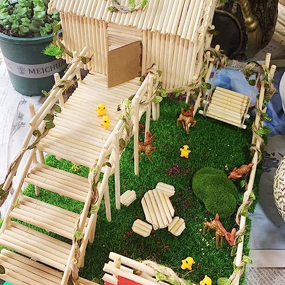 (30x30cm) Miniatur Garten Kunst Rasen Deko Gras Landschaft Bastel Zubehör Wiese - Grün