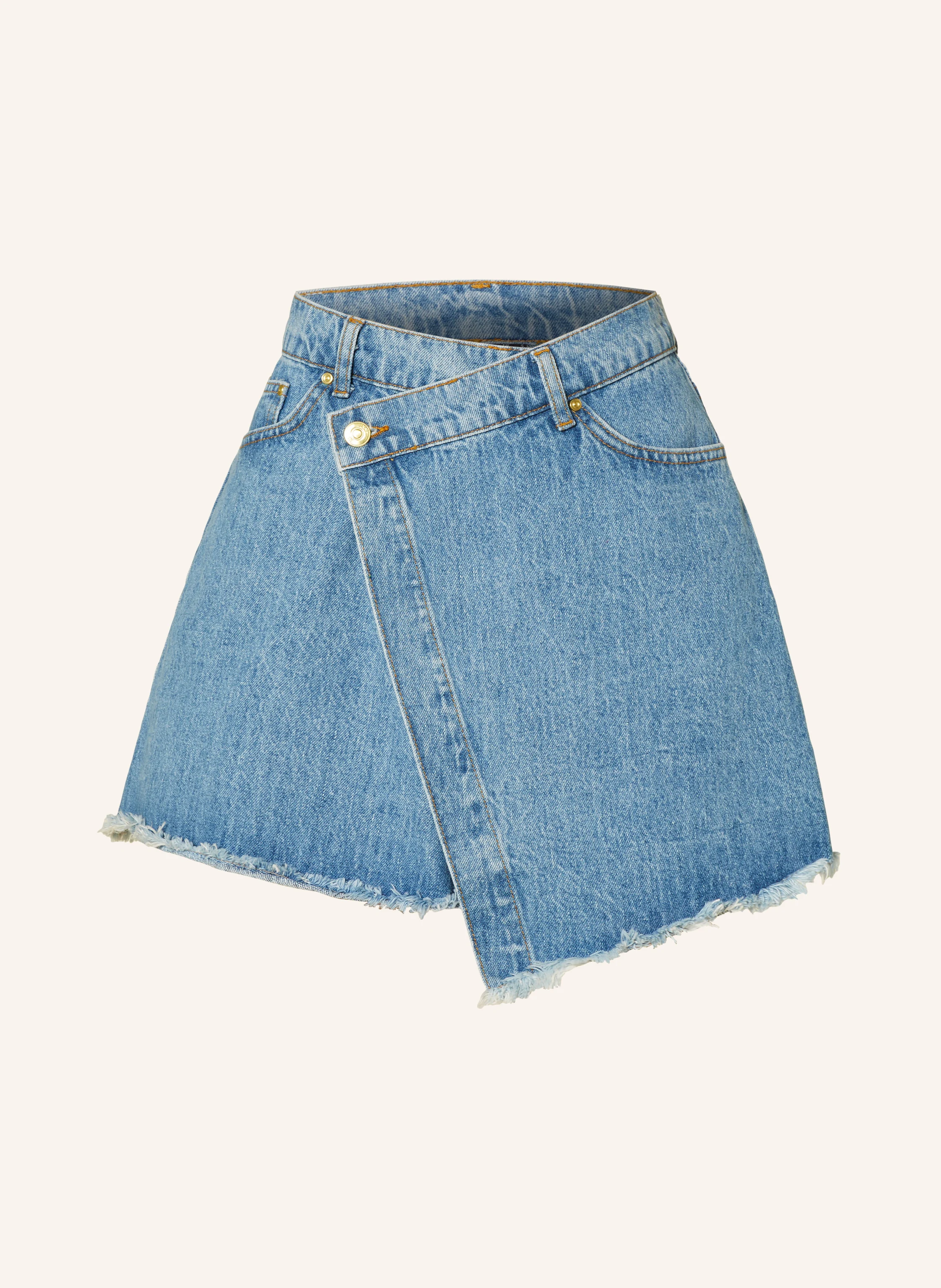 SOMETHINGNEW Jeansrock SNWENDA in Wickeloptik