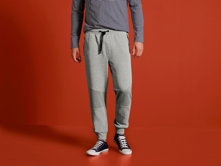 Joggingbroek voor heren, sweatstof, sportieve basic