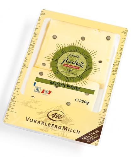 Ländle Raclette Pfeffer geschnitten