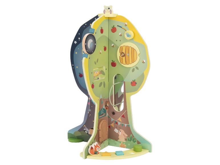 Houten motoriekboom of speeltafel