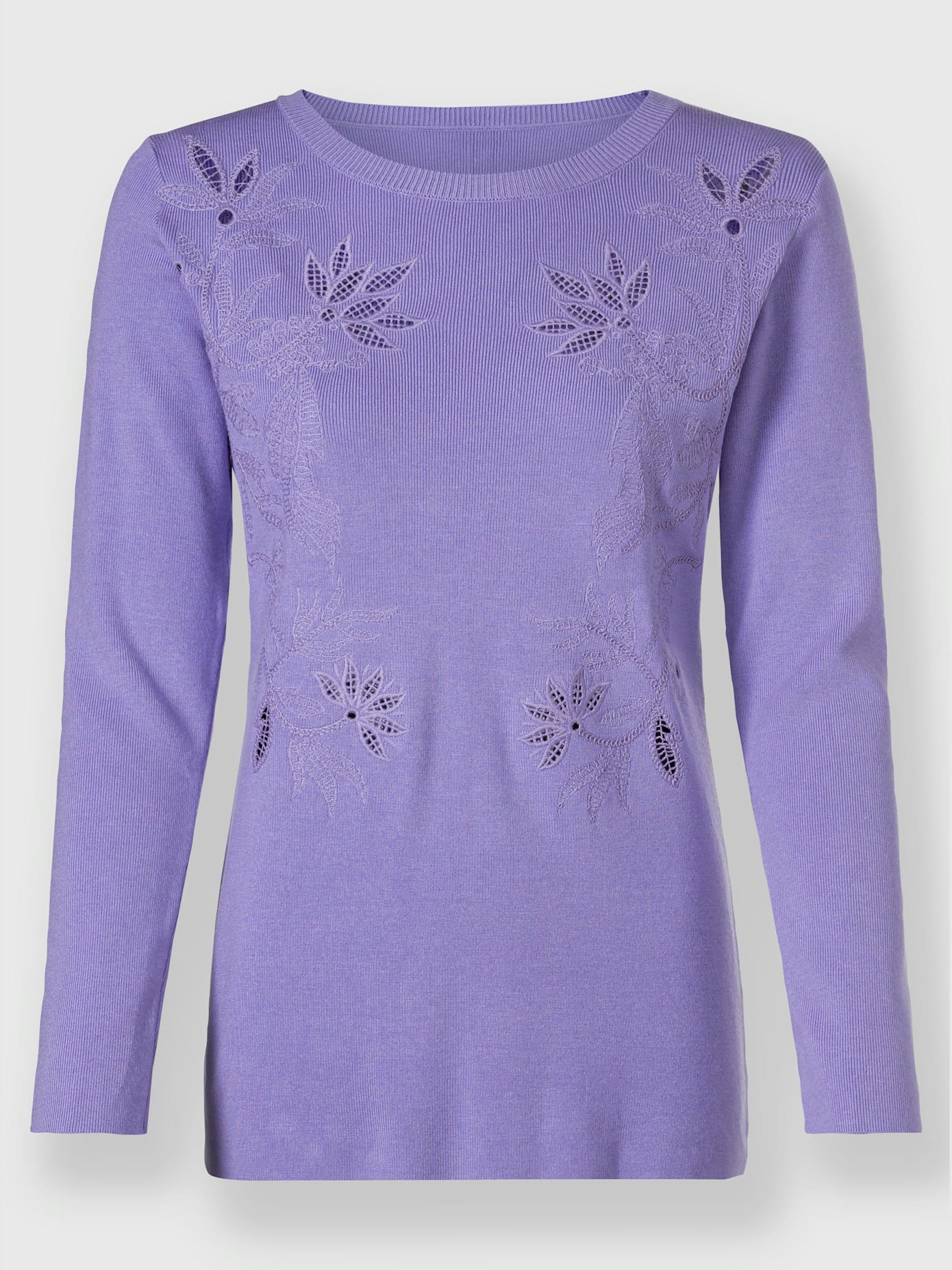 Pull superbe broderie florale
