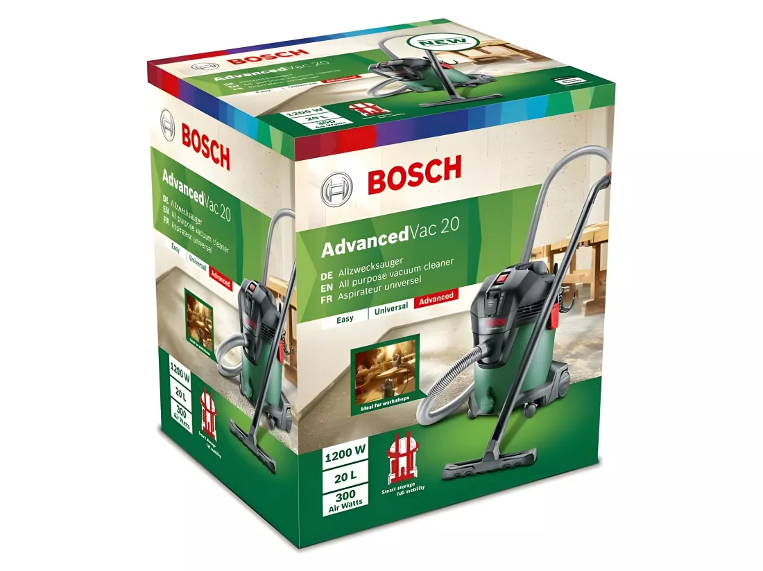 Aspirateur eau et poussière AdvancedVac 20 - 1200W avec Accessoires Complet