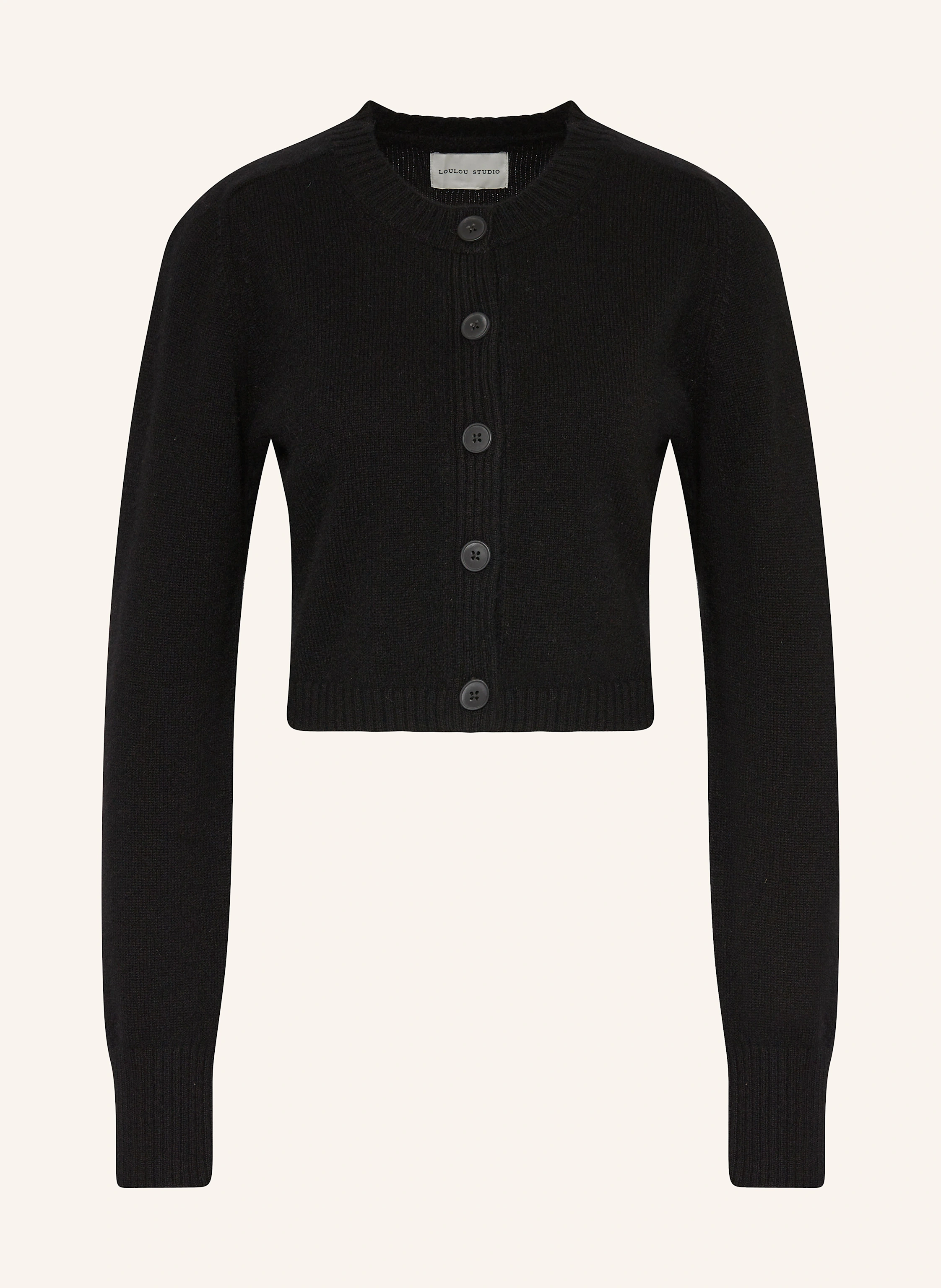 LOULOU STUDIO Cropped-Strickjacke ZEPHIR aus Cashmere