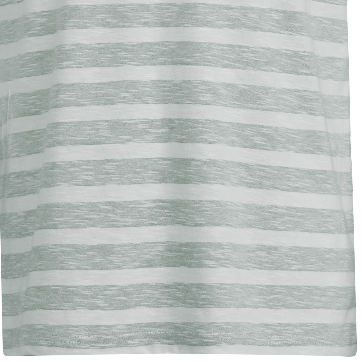 VanVaan Denim Herren T-Shirt mit Streifen grün / weiss