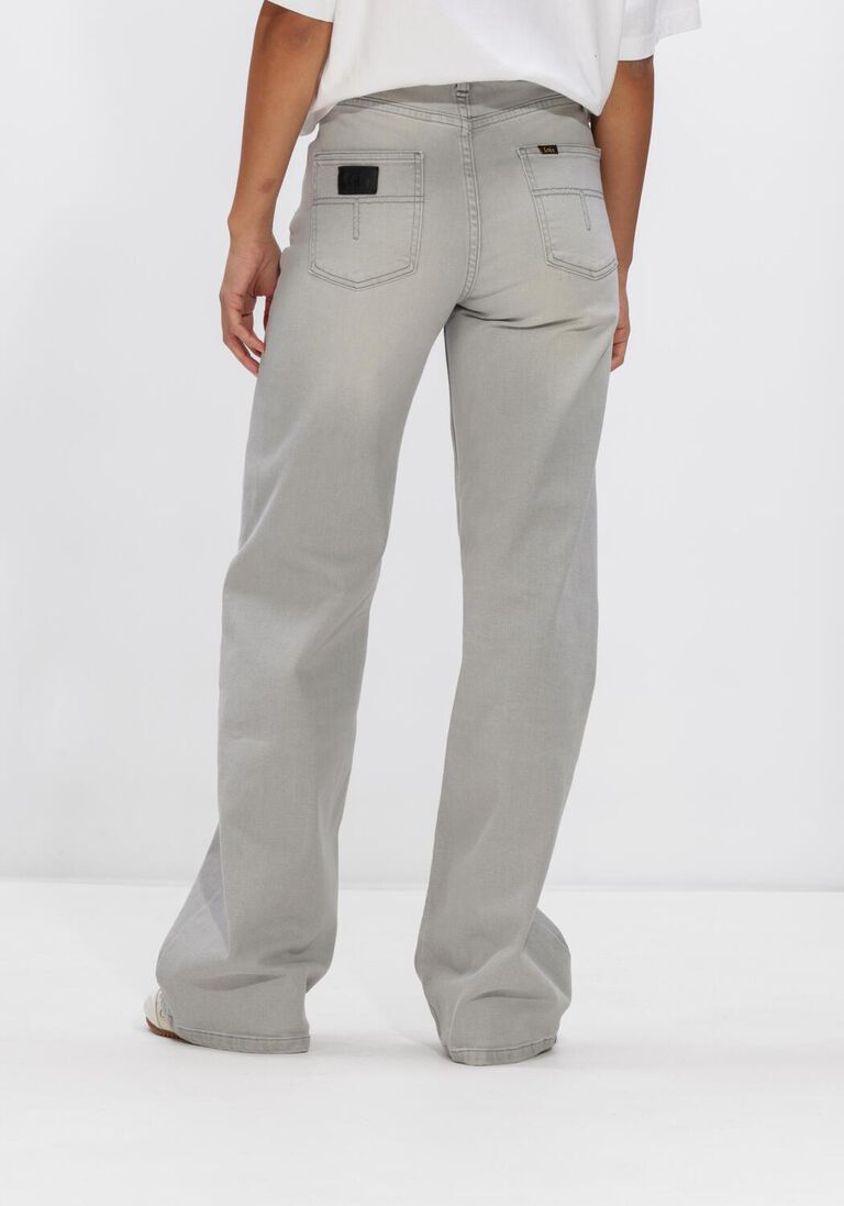 grijze lois jeans straight leg jeans rosa