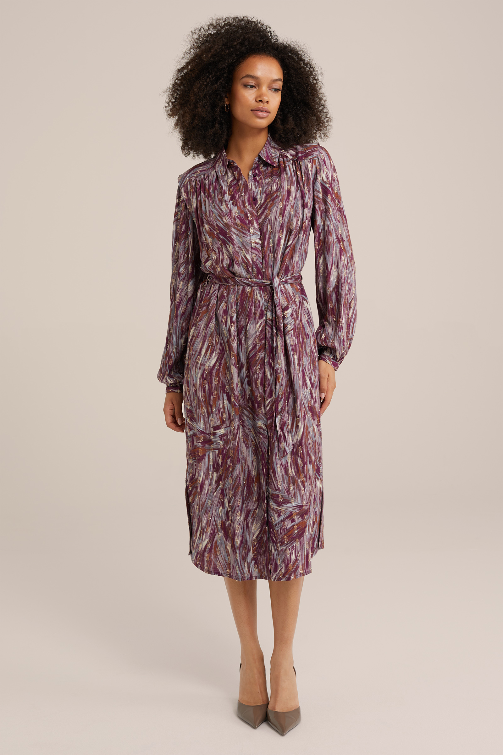 jurk met dessin WE Fashion Multikleur