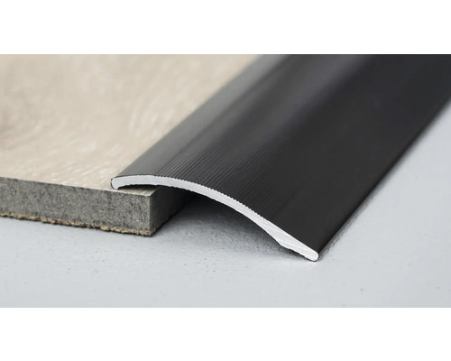 Aluminium verstelprofiel, zwart, 38 mm x 1 m