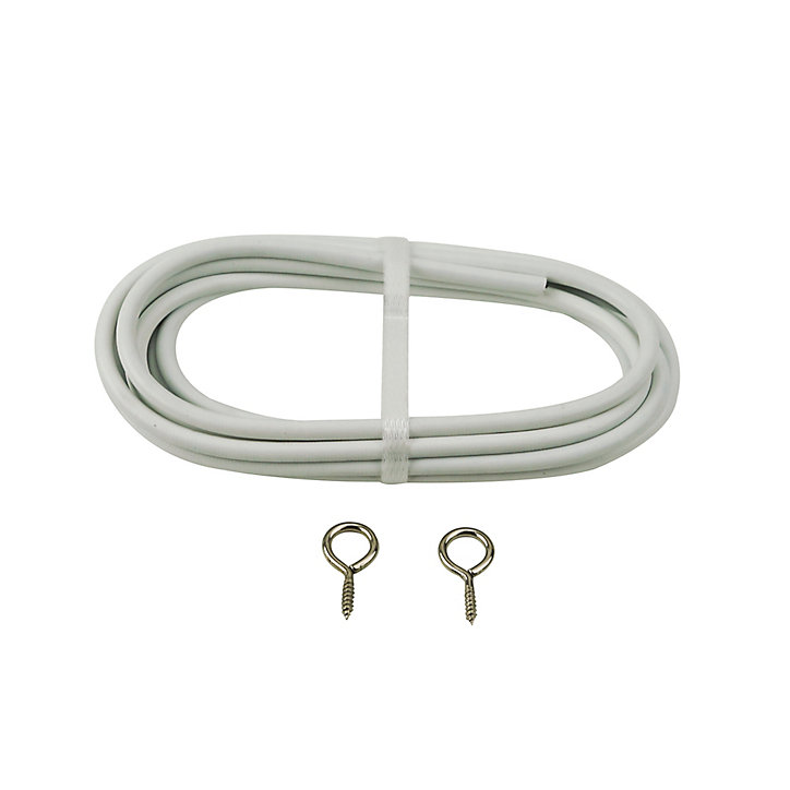 Kit câble pour Rideau occultant polyester 1 m blanc
