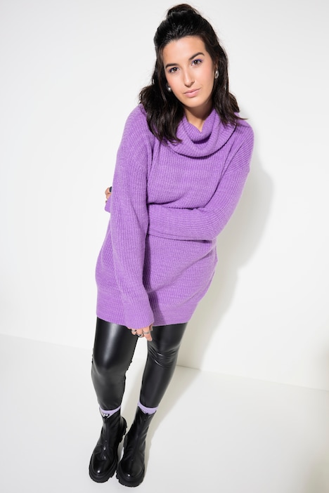 Pullover, oversized, Rollkragen