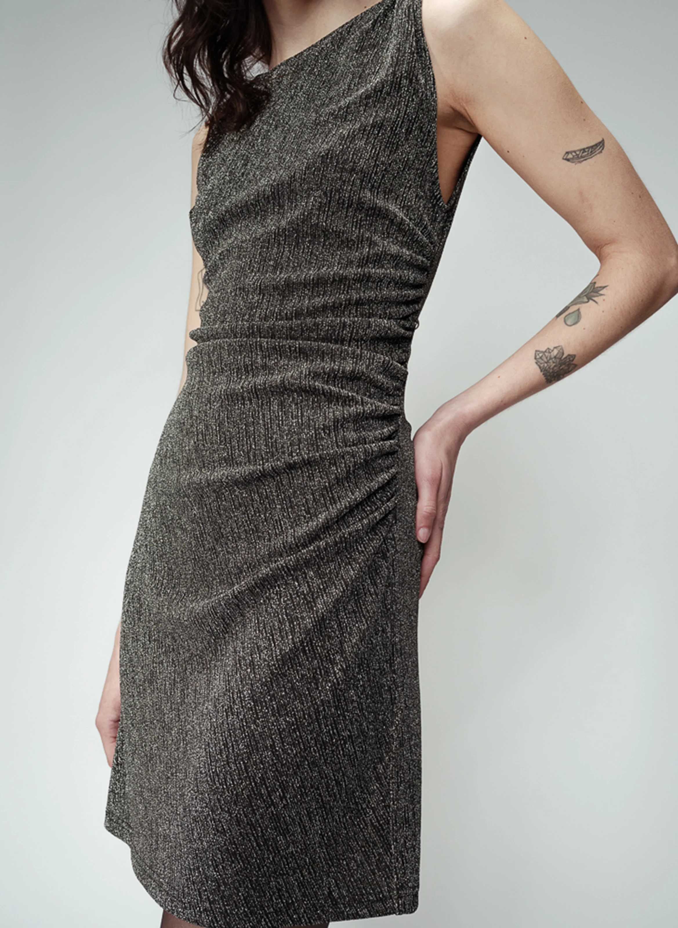 ORELIA - Robe courte pailletée | Argent
