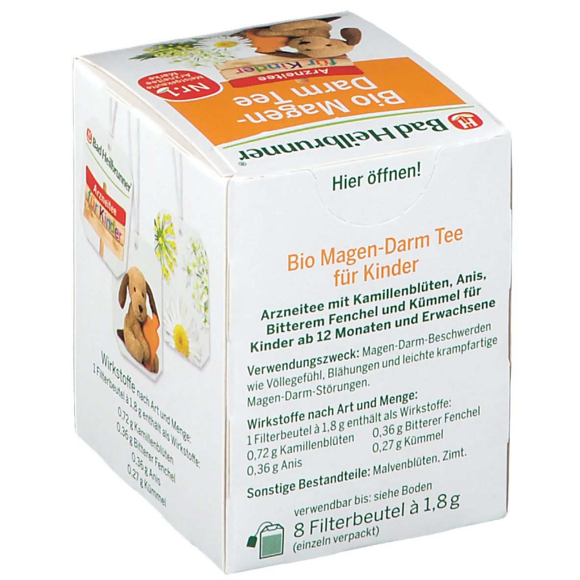 Bad Heilbrunner Bio Magen-Darm Tee für Kinder