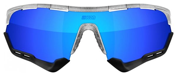 Scicon Sports Aerotech SCN PP XL Lunettes De Soleil De Performance Sportive (Multimirror Bleu Scnpp/Matt Gelé)