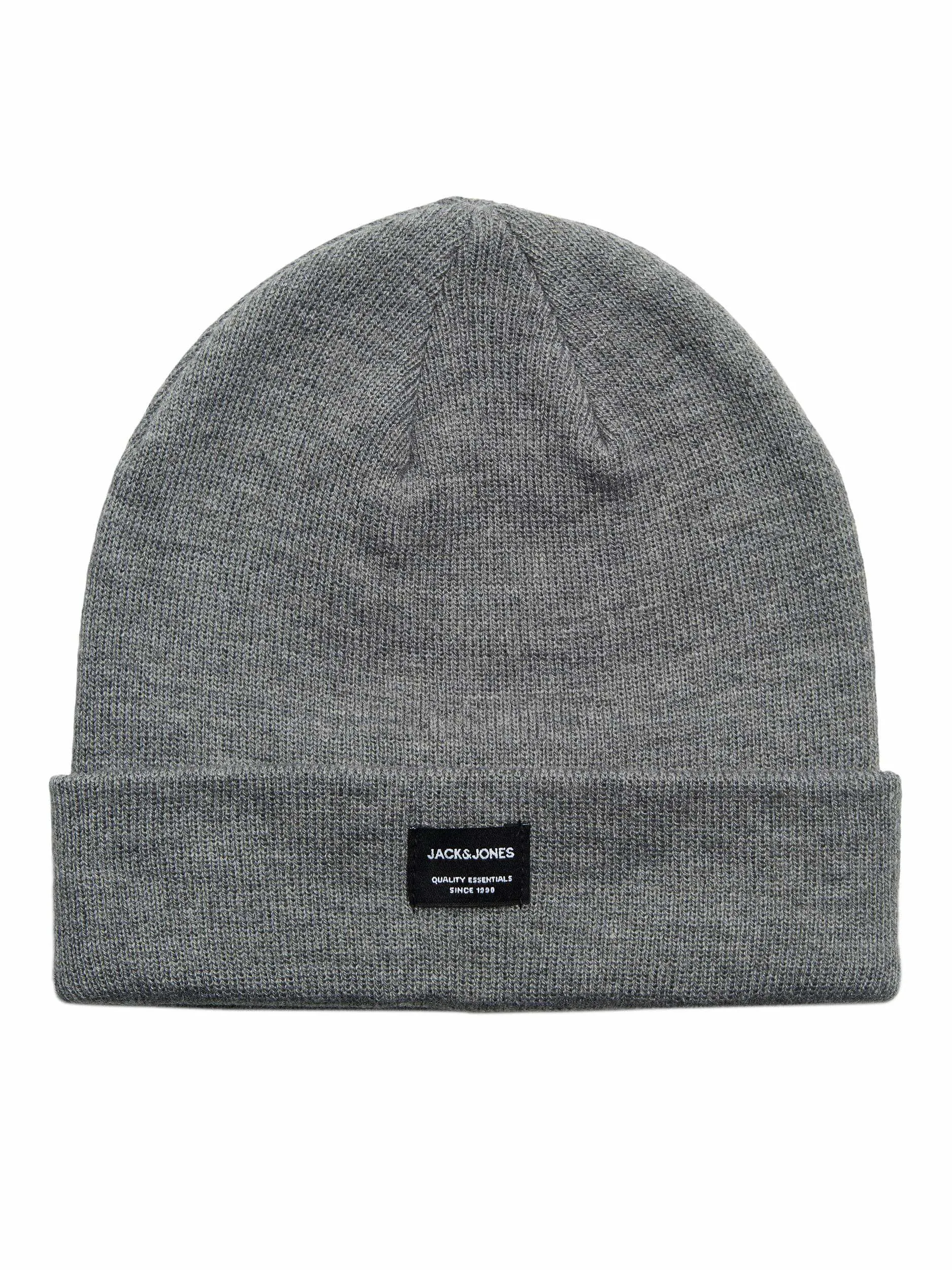 JACK & JONES Mütze Grau Textil