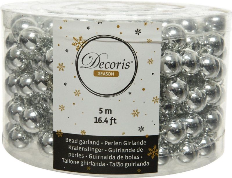 Decoris kralenketting zilver D 1,4 H 500 cm
