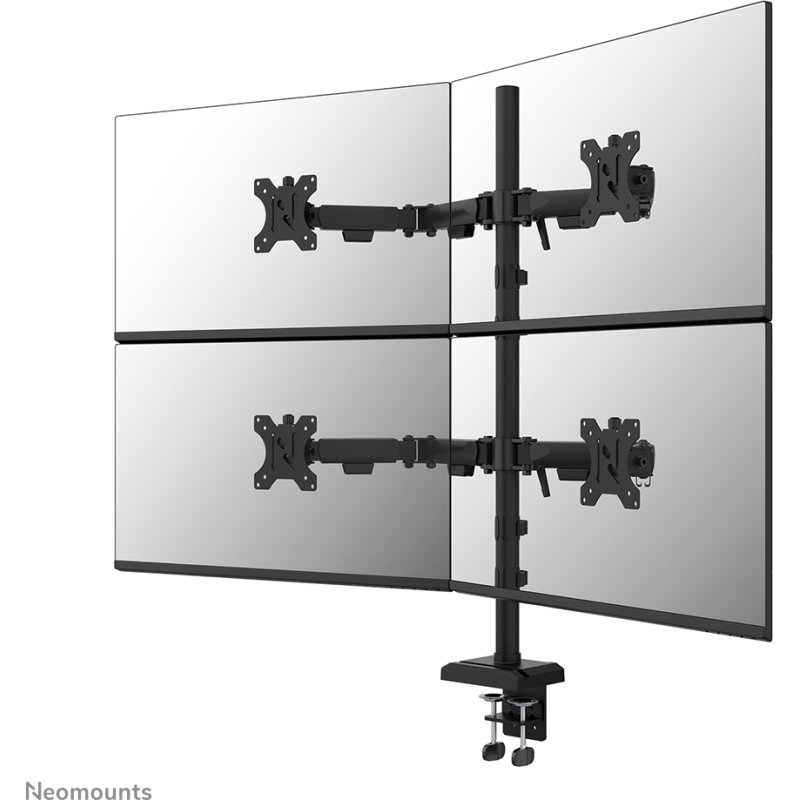 Neomounts DS60-600BL2-2 Bras de moniteur quadruple 10-32