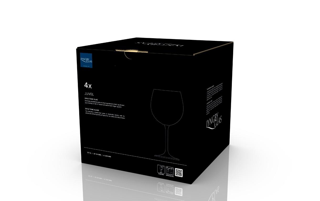 Gin Glas Juvel 4 Stück, 57 clGin und Tonic-Glas in klassisch schlichter Form
