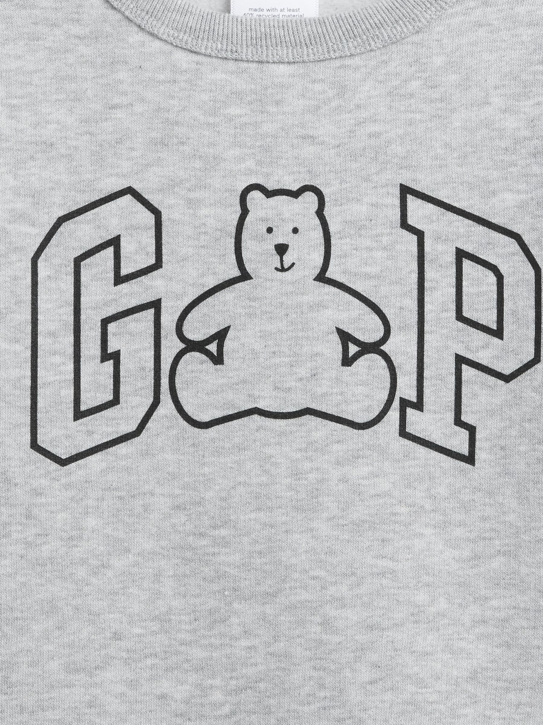 Grijs - Gap Logo Christmas Sweatshirt (6mths-5yrs) (6mths-5yrs)