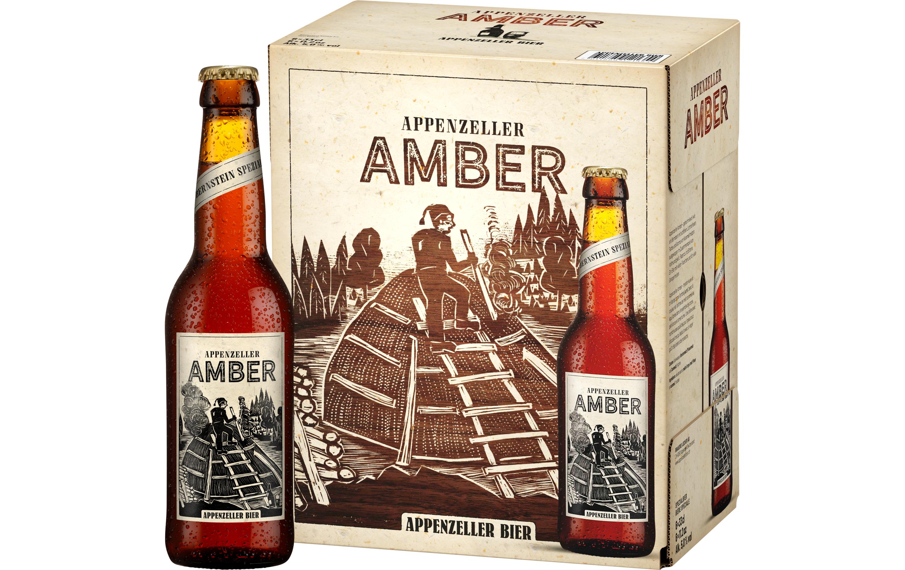 Bier Amber 6 x 0.33 lVollmundiges Bier