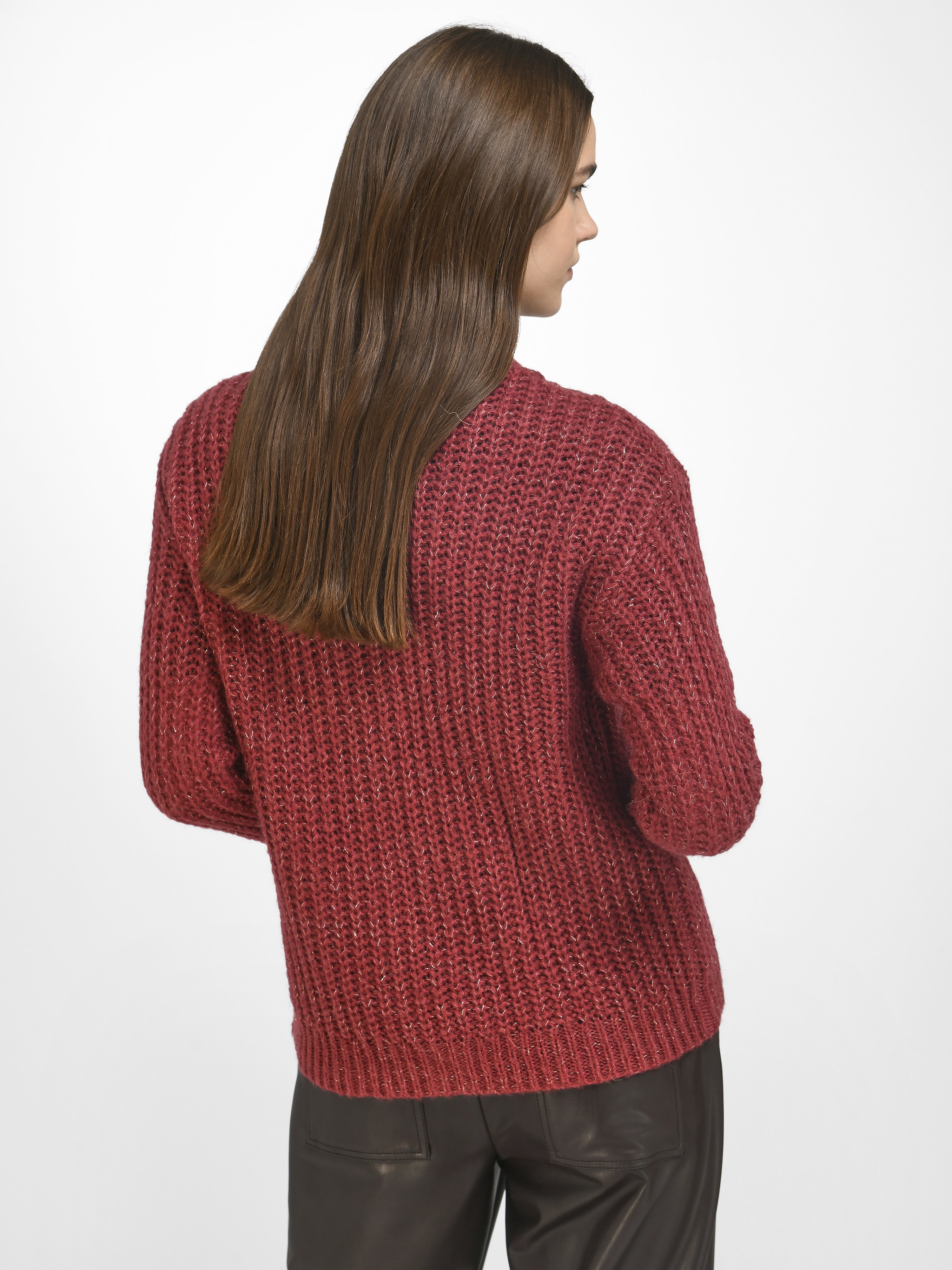 Strickjacke mit V-Ausschnitt