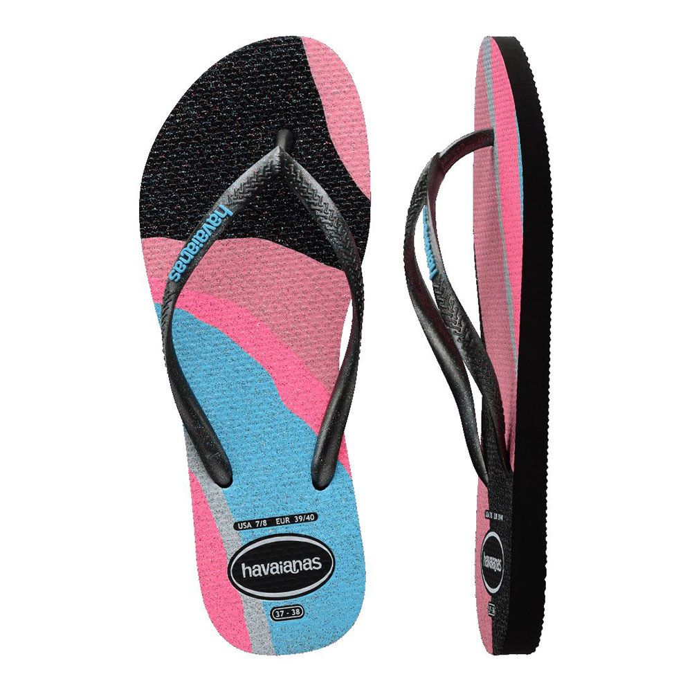 Havaianas SLIM PALETTE GLOW - Tongs Femme marine blue