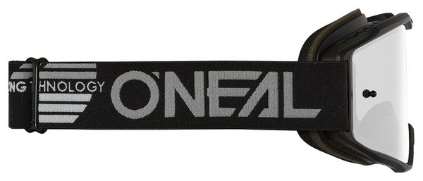 Masque O'Neal B-10 Solid Noir Ecran Silver Mirror