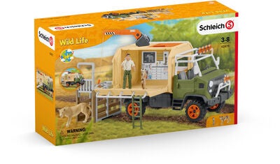 Schleich Lekesett Dyreredning Med Lastebil