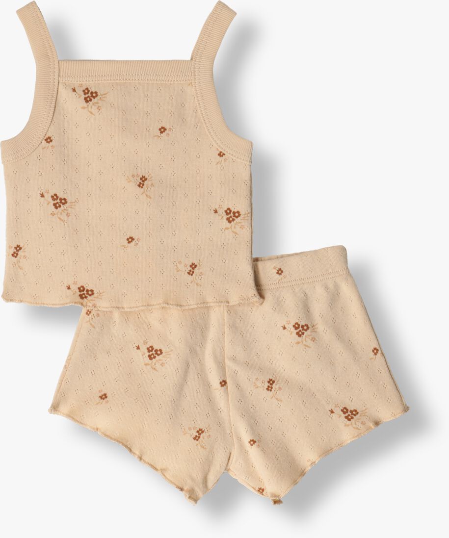 QUINCY MAE beige quincy mae  pointelle tank + shortie set