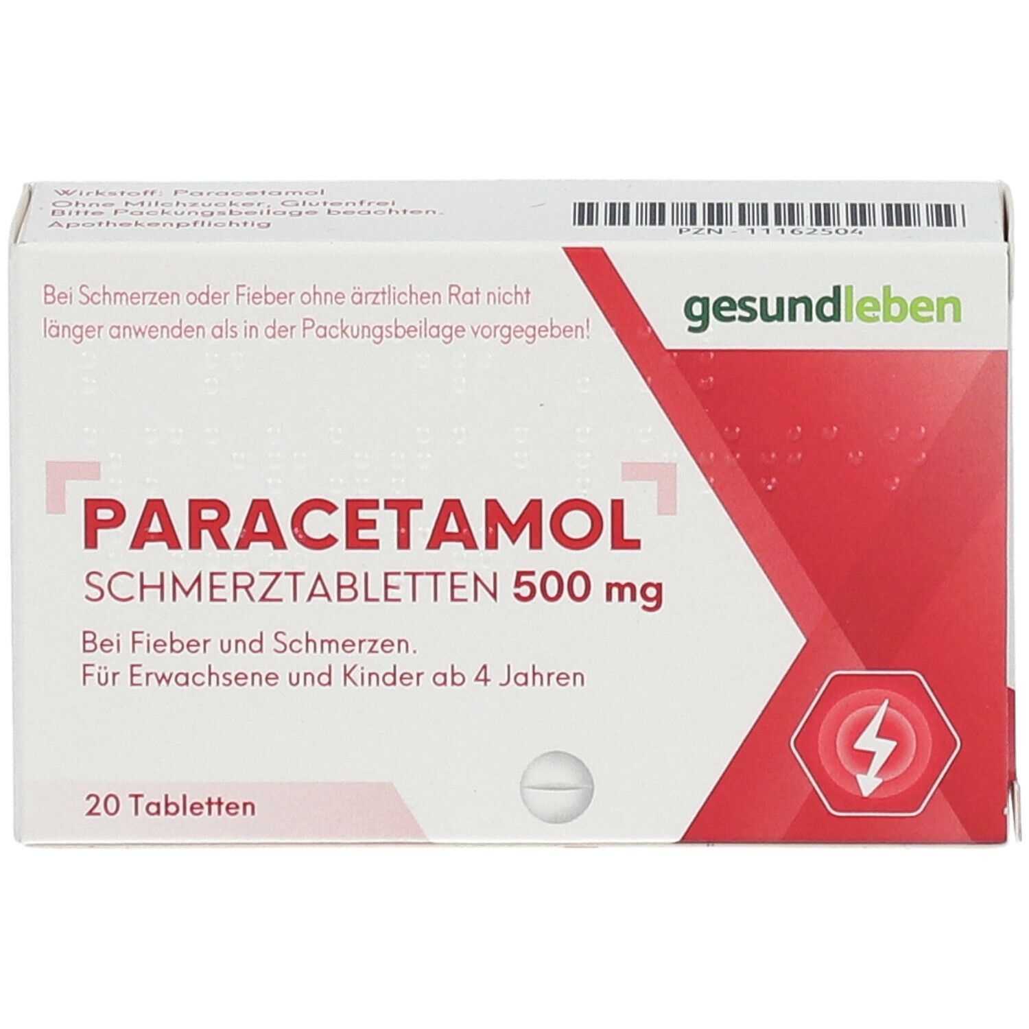 gesundleben Paracetamol Schmerztabletten 500 mg