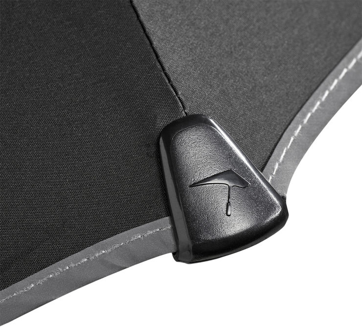 Senz Senz XXL stick storm umbrella pure black reflective Pure black reflective