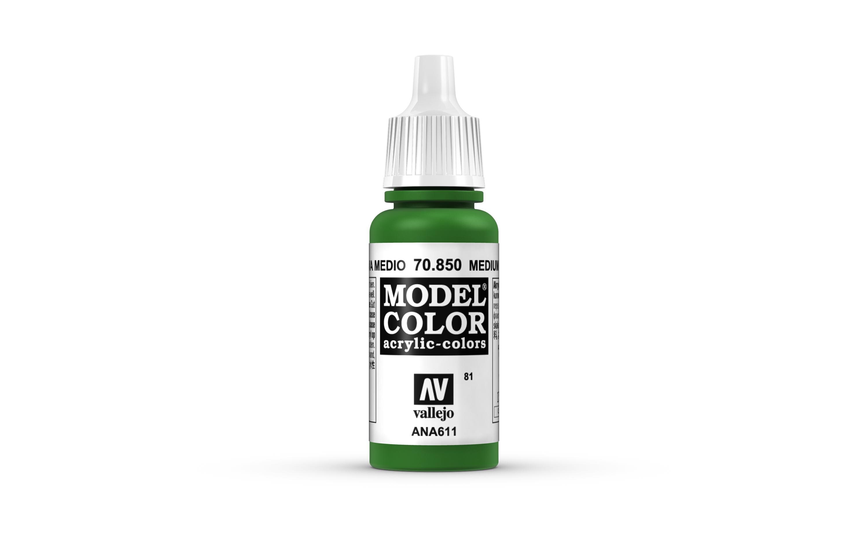 Acrylfarbe Matt, Medium Olive 17 mlModel Color Medium Olive
