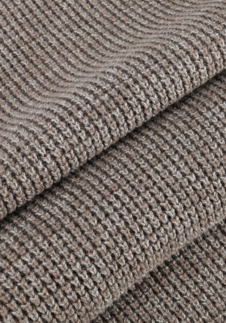 taupe gentiluomo trui round ls raglan