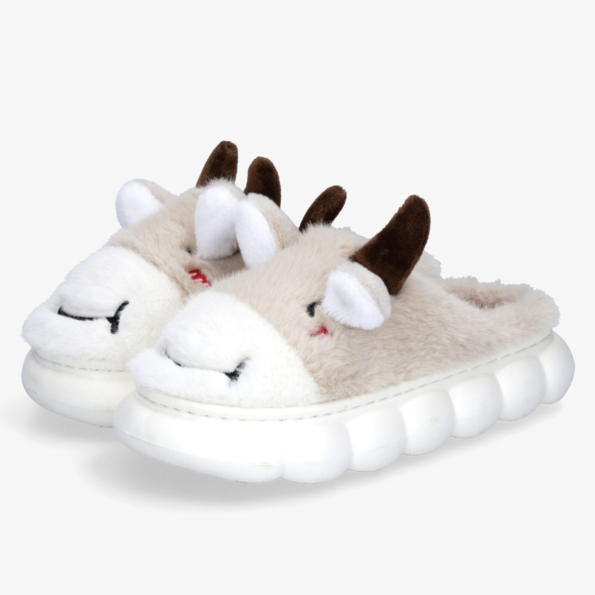 DooDogs Damen Hausschuhe beige